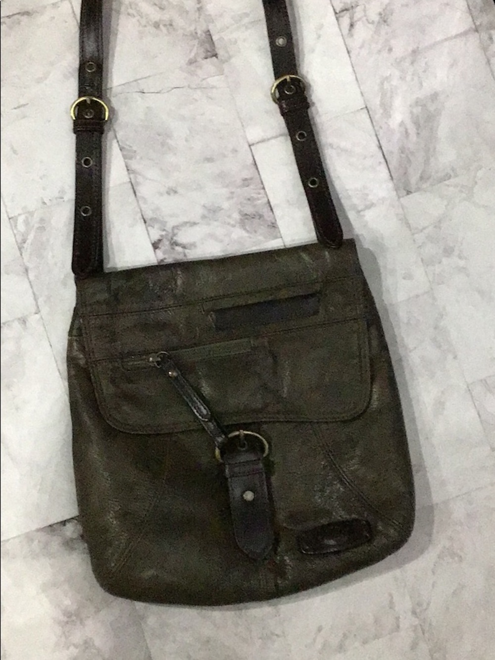 the trend dark green crossbody bag